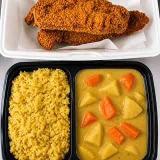 Catfish Yellow Curry Platter